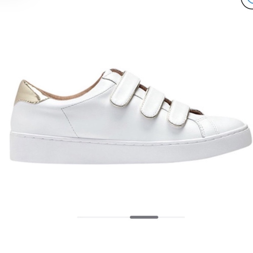 Women’s VIONIC Bobbi white leather Velcro triple strap sneakers- Size 7 - Picture 2 of 8